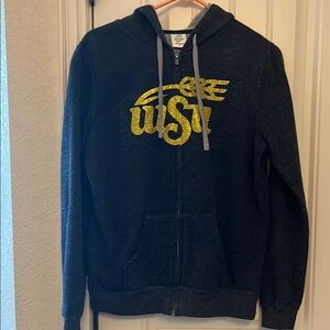Wichita State Black Hoodie with Gold Logo